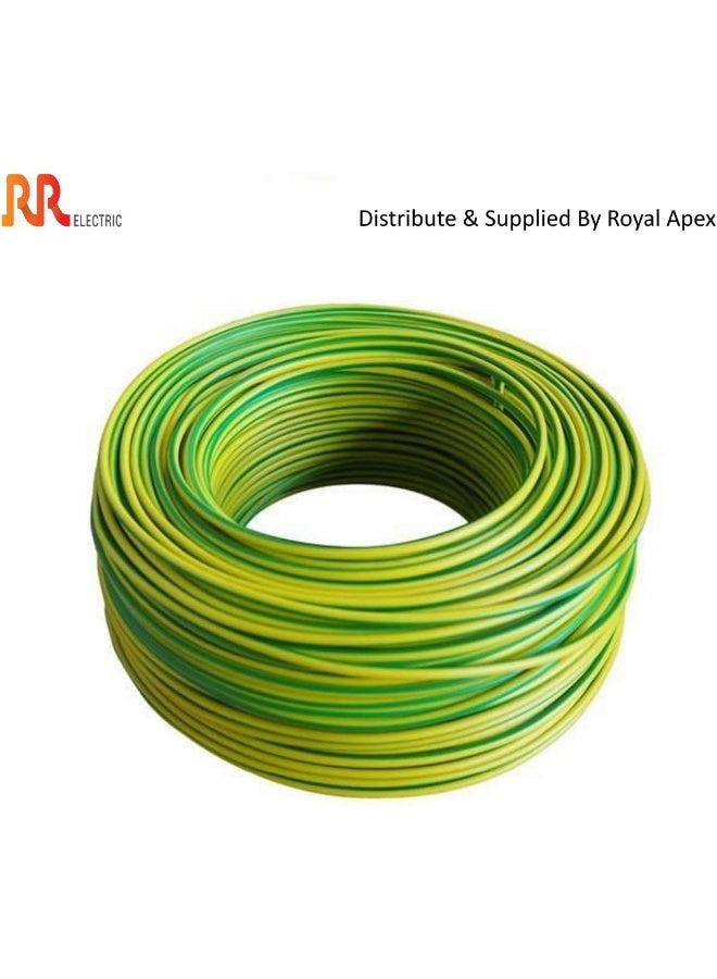 RR Multi Strand Pure Copper Single Core Flexible Cables | Trirated Electrolytic Conductor Up To 105C Fire Resist Electric Panel Wire | Bs6231 Iso9001 Ce Compliant 100Y(90M) Roll (0.5Mm, Yellow Green) - Image 2