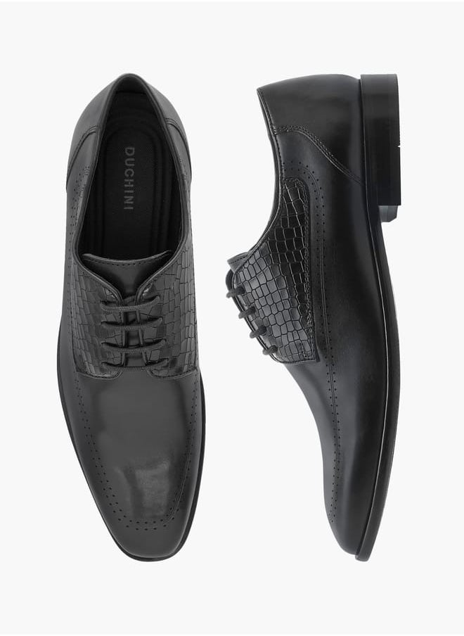 DUCHINI Men's Lace-Up Derby Shoes  - Image 2