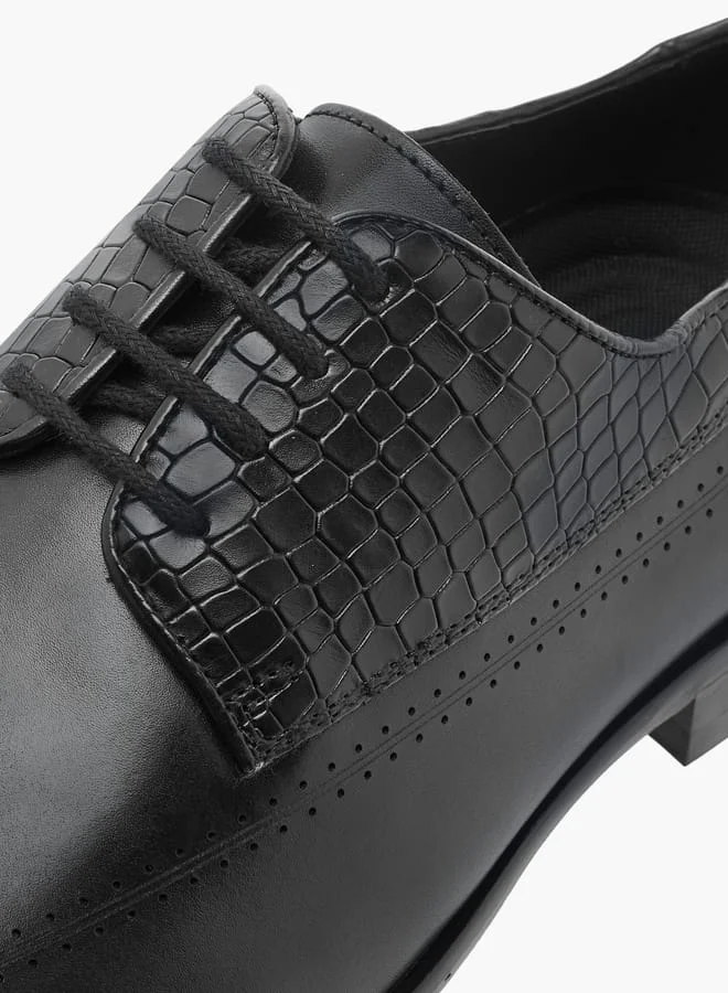 DUCHINI Men's Lace-Up Derby Shoes