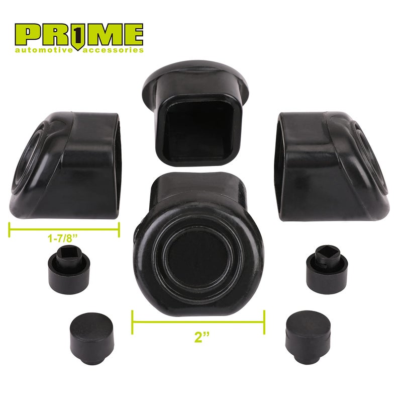 Prime 1 Pr1me Replacement Rubber Feet and Push Button for Adjustable Height Aluminum Platform Step, 4 Pack - Image 2