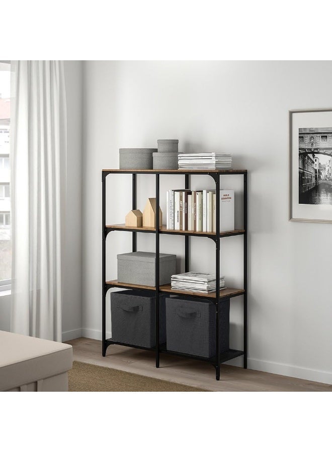 Six black foldable fabric square storage boxes with handles, measuring 27×27×28 cm. - Image 3
