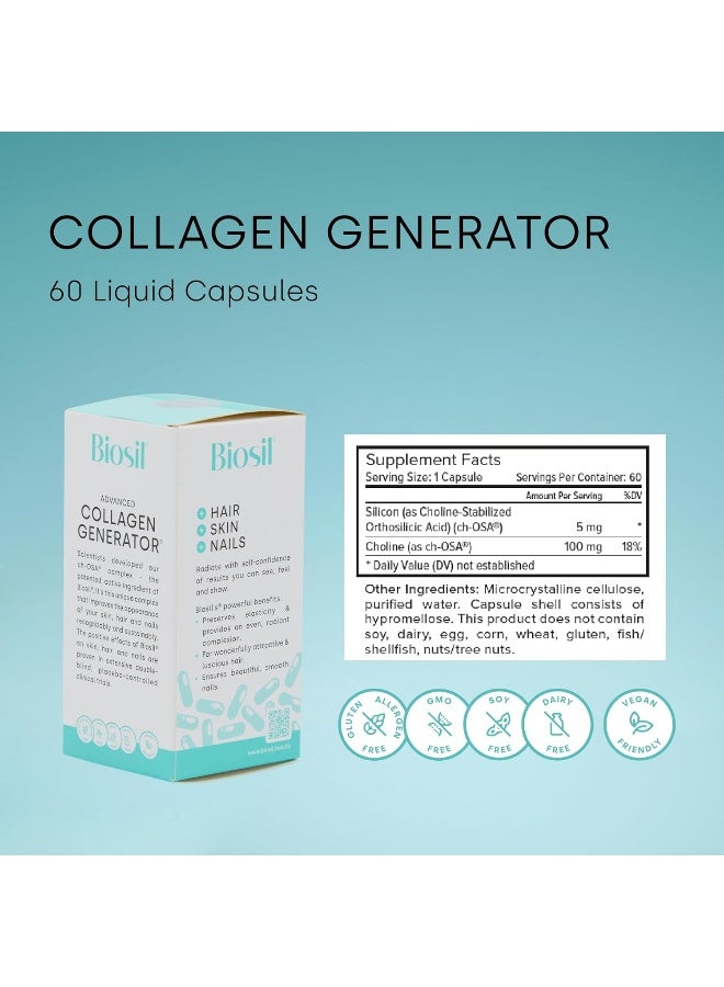 BIOSIL Collagen Generator - 60 Liquid Capsules, Pack Of 2 - Image 2