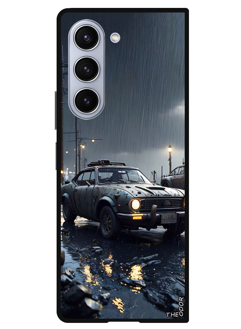 Theodor Protective Case Anti Scratch Shock Proof Bumper Cover For Samsung Galaxy Z Fold 6 Car in Rain - Image 1
