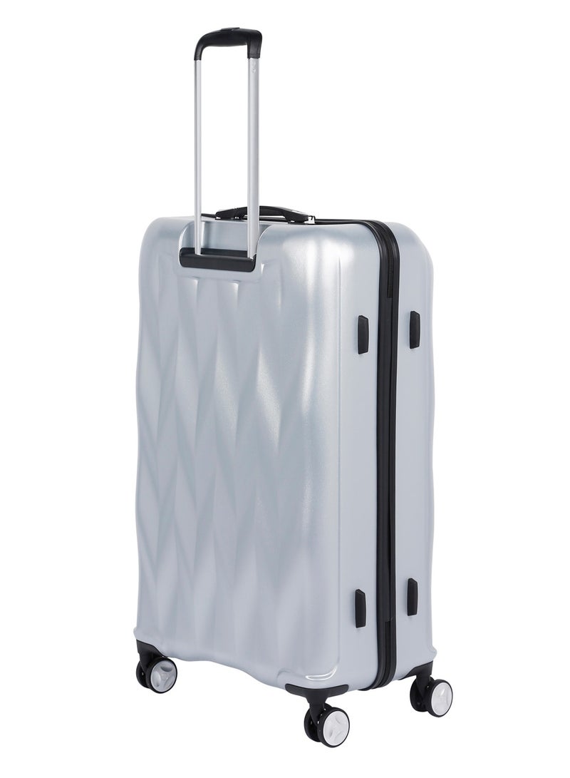 bebe BEBE Ellise Hardside Luggage on Wheels for Unisex | Ultra Lightweight ABS on with Spinner Wheels 4 Color Silver  - Image 2