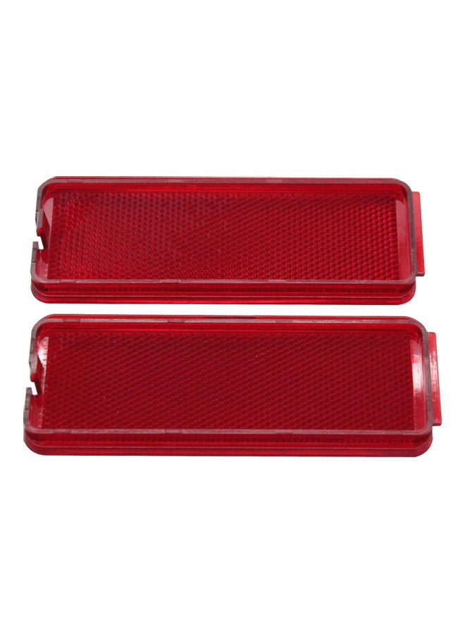 NIBEMINENT 2-Piece Door Reflector Light Lens Front Rear Fit - Image 2