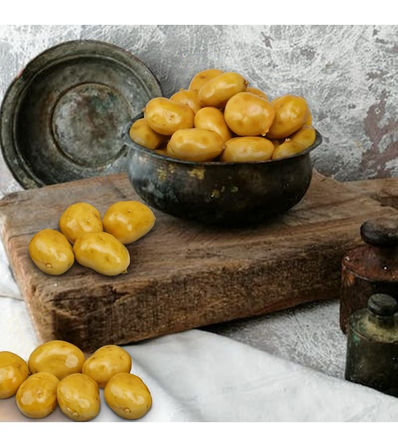 96 Pcs Realistic Mini Potatoes Lifelike Yellow Plastic Fake Food Props - Image 3