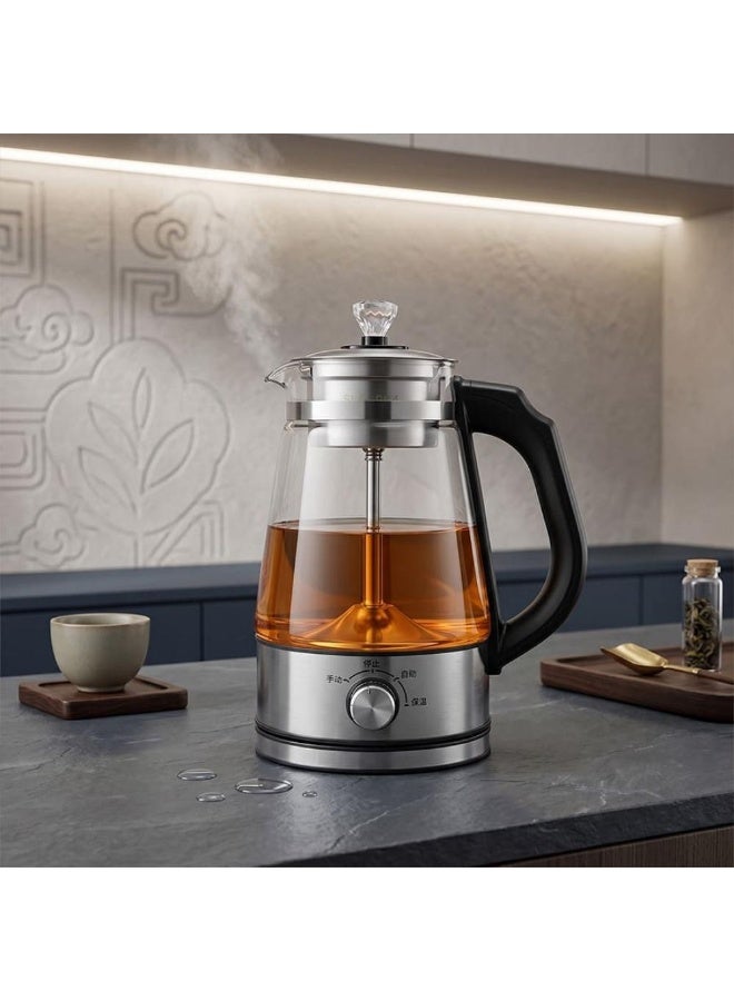 1.8L Glass Electric Kettle (1500W) with Tea Infuser – Features Keep-Warm Function and Auto-Shutoff; Stainless Steel Electric Kettle for Tea and Coffee. - Image 5