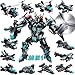 MOONTOY 577PCS STEM Robot Building Toys Set 25in1 Engineering Kit Building Blocks Bricks Construction Vehicles Educational Christmas Birthday Gifts for Kids Boys Girls 5 6 7 8 9 10 11 12 Year Old - Image 2