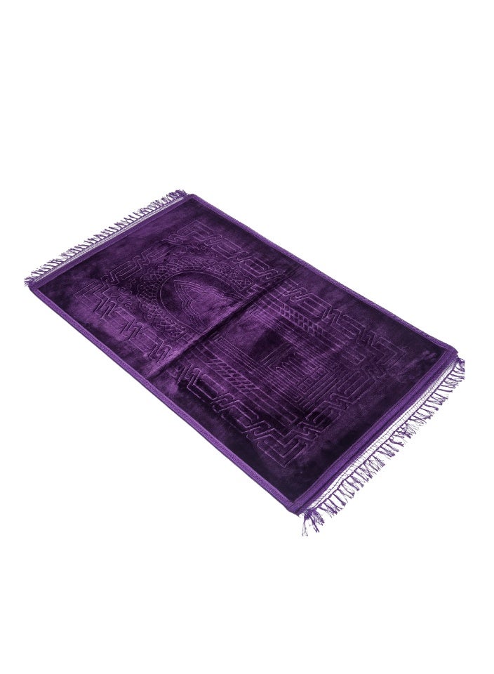 SMART HOME Luxurious Prayer Rug Lined With Silky-Soft Microfiber Fabric, 120x70 Cm  - Image 1