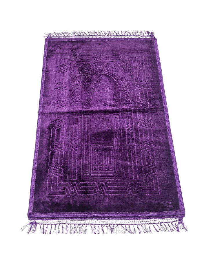SMART HOME Luxurious Prayer Rug Lined With Silky-Soft Microfiber Fabric, 120x70 Cm  - Image 3