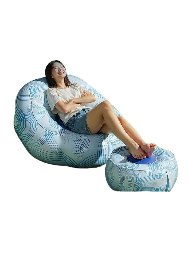 Outdoor Inflatable Sofa, Camping Lazy Sofa, Portable Foldable Sofa for Music Festival, Large Backrest Pad, Youlan Times Inflatable Sofa 75cm - Image 4