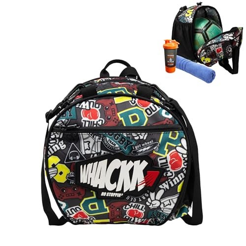 WHACKK Attack Soccer 12L Rugby Football Equipment Bags|Basketball Volleyball Bags |Adjustable Strap Backpack |Easy Access Pocket Mesh Bottle Holders | Ball Bag |Kitbag |Bag - Image 1