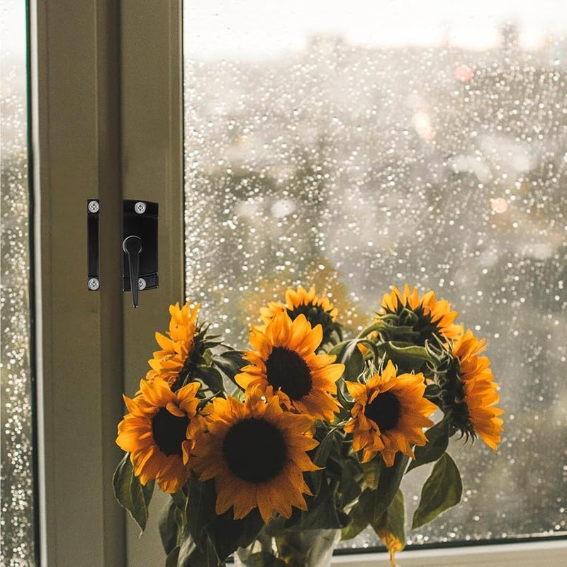 قفل نافذة منزلقة هلالية صفائحية آلية كام لفتحات النوافذ الفينيل المزدوجة المعلقة سهلة التركيب مزلاج أمان - Image 5