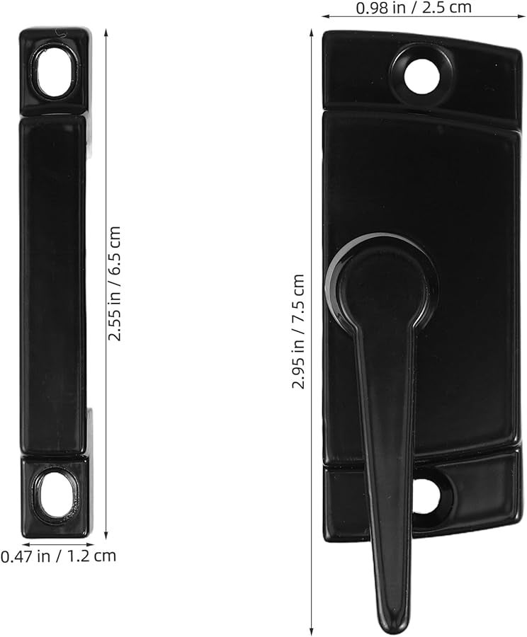 قفل نافذة منزلقة هلالية صفائحية آلية كام لفتحات النوافذ الفينيل المزدوجة المعلقة سهلة التركيب مزلاج أمان - Image 3