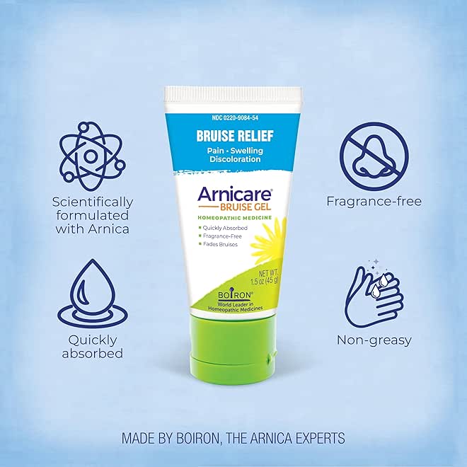 Boiron Arnicare Bruise Gel for Relief of Pain, Inflammation or Swelling, Soreness, and Discoloration - Non-greasy and Fragrance-Free - 1.5 oz - Image 2