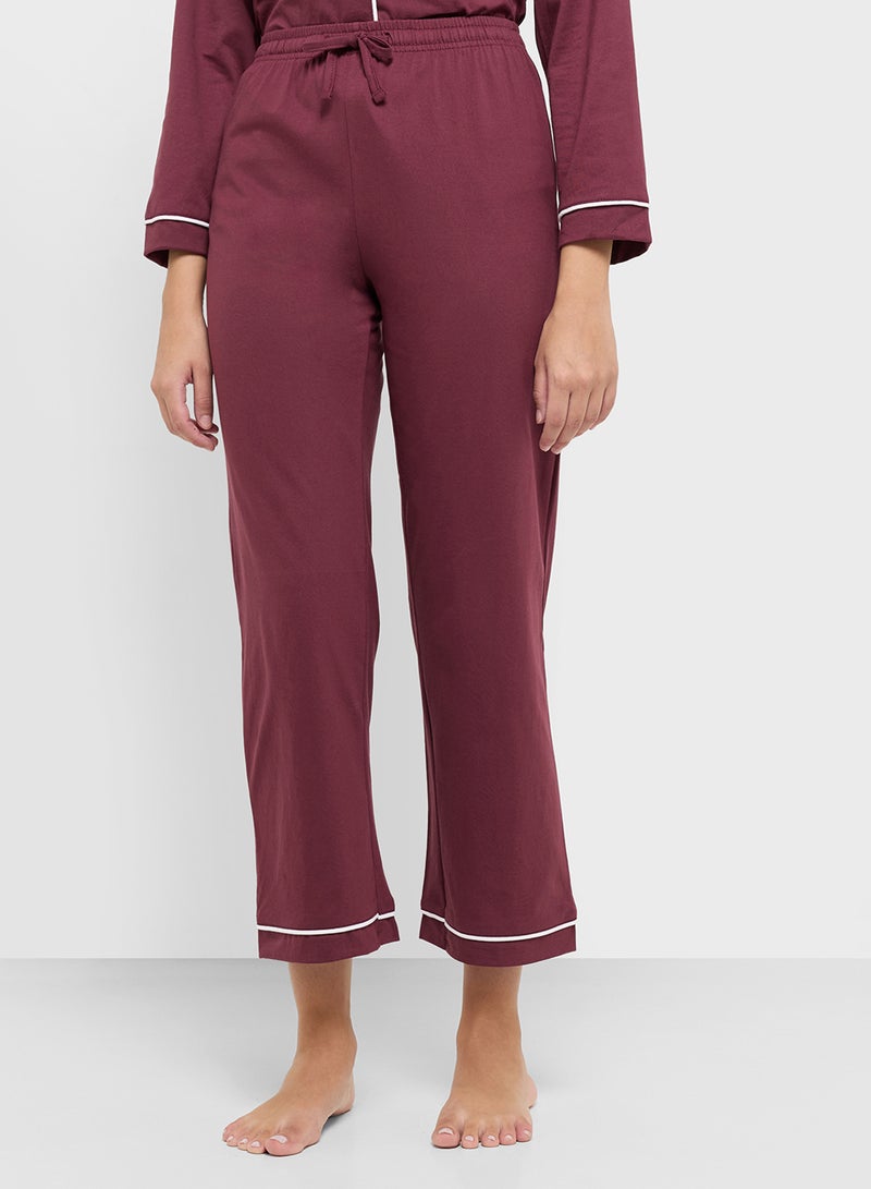 Ginger Cotton Button Up Shirt & Pyjama Set  - Image 4