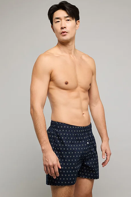 أر أند بي Printed Boxer with Elastic Waist