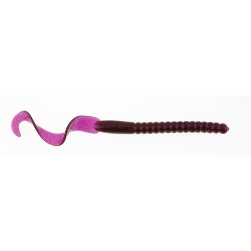 Berkley PowerBait® Power Worm Fishing Bait, Purple, 7in | 18cm, Irresistible Flavor, Classic Curly Tail Worm Profile, Ideal for Spring, Summer and Fall Fishing - Image 1