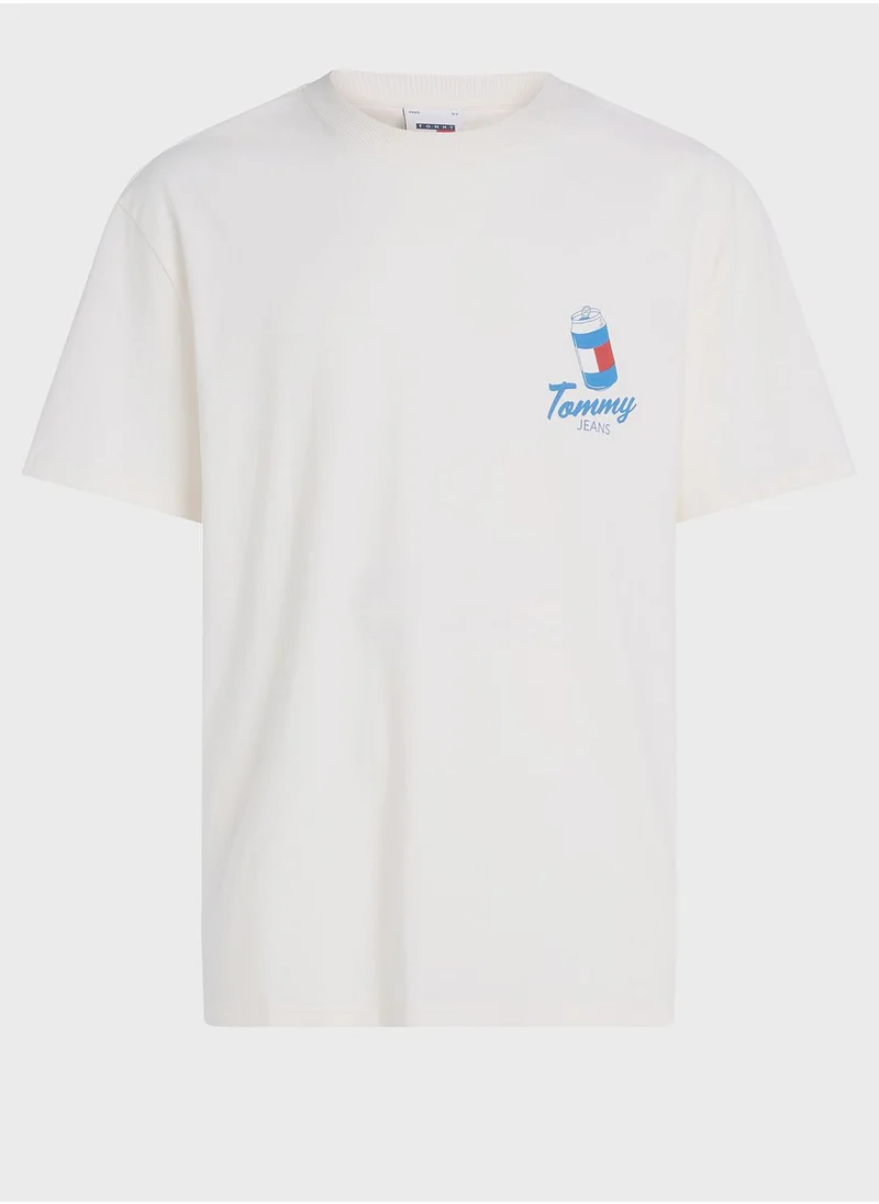 TOMMY JEANS Logo Crew Neck T-Shirt