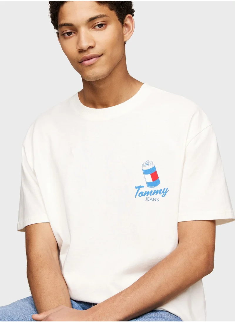 TOMMY JEANS Logo Crew Neck T-Shirt