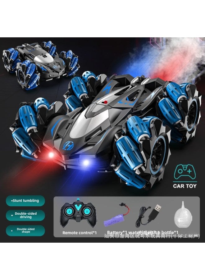 Children's Remote Control Car Gesture Sensing Four-wheel Drive High-speed Off-road Drift Stunt Car Charging Remote Control Car Boy-color:Big Wheel Double-sided Stunt Car-black And Blue (handle Remot - Image 1