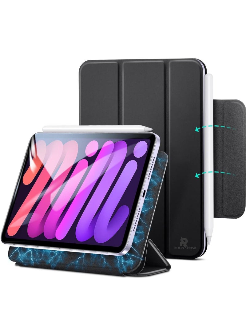 روك بو مناسبة لأنّ لباد الجيل العاشر حالة مريحة المغناطيسي التبعي التلقائي النوم / الاستيقاظ رقيقة حامل غطاء متوافق مع باد 10 10 10.9 بوصة ترتد مرة أخرى سلسلة - Image 1