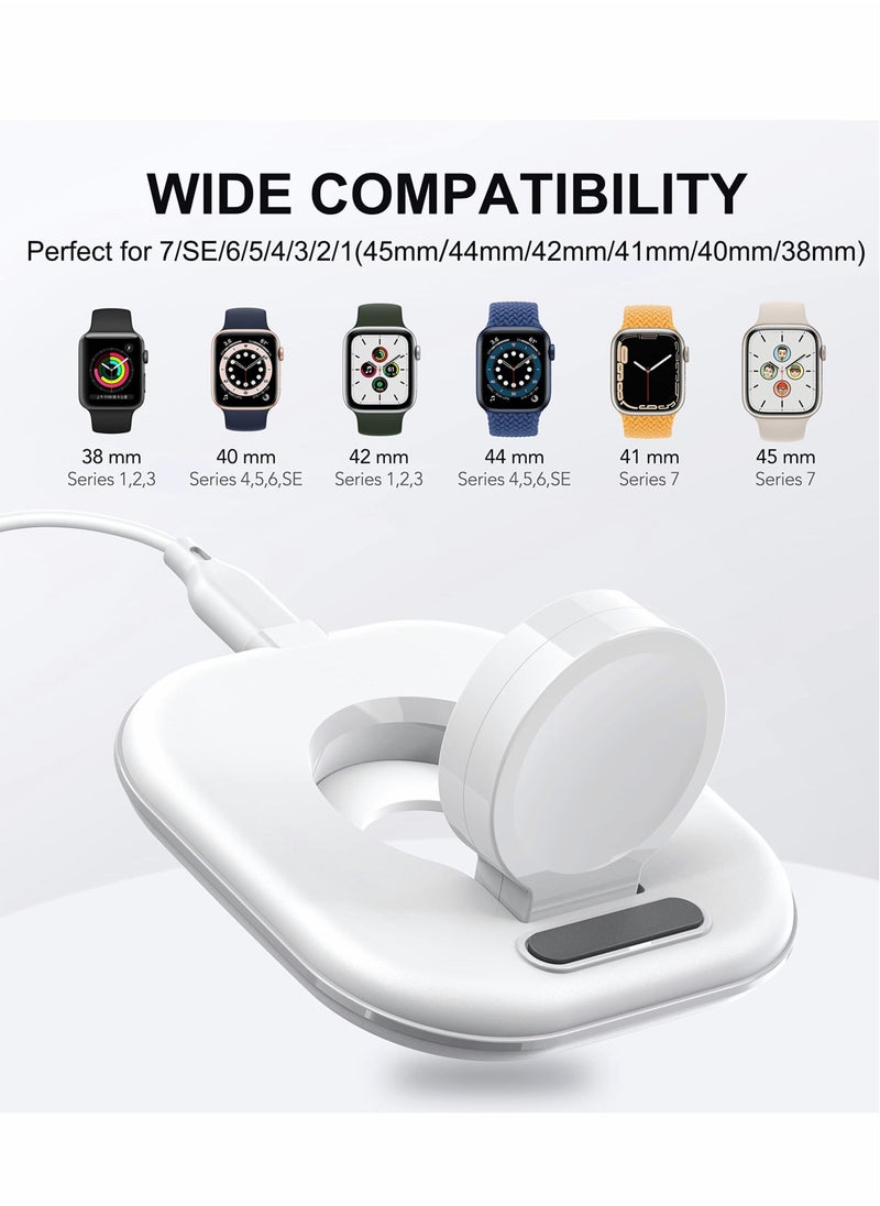 Excefore - Wireless Charging for Apple Watch, Watch Charger Stand for Apple Watch, Charging Cable Included, Compatible with Apple Watch Series 7 6 5 4 3 2 SE - Image 1
