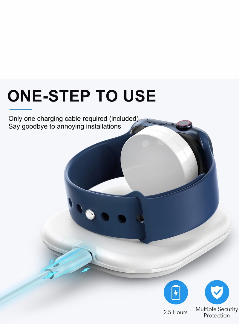Excefore - Wireless Charging for Apple Watch, Watch Charger Stand for Apple Watch, Charging Cable Included, Compatible with Apple Watch Series 7 6 5 4 3 2 SE - Image 1