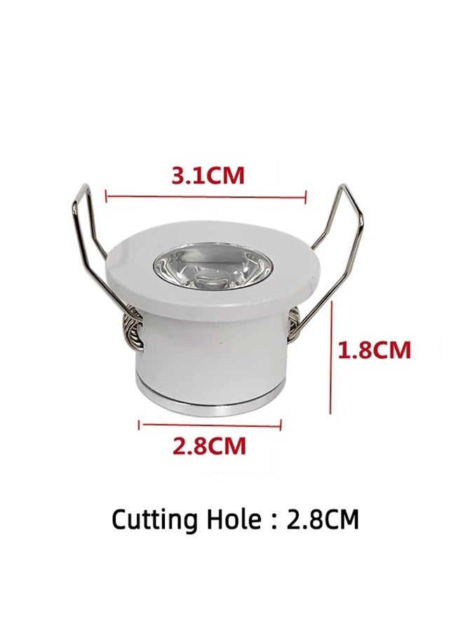 Mini LED Ceiling Downlight,LED Bulb,3W,150 Lumens,28mm Hole Cut Out,Small surface mounted spotlights with 220V transformer for glass floor Cabinet display cases furniture lighting - Image 2