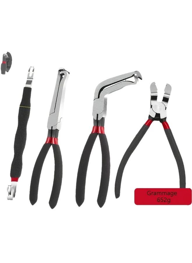 4pcs Automotive Sensor Connector Pliers Set 60 Degree Angle Straight Curved Pry Bar - Image 2