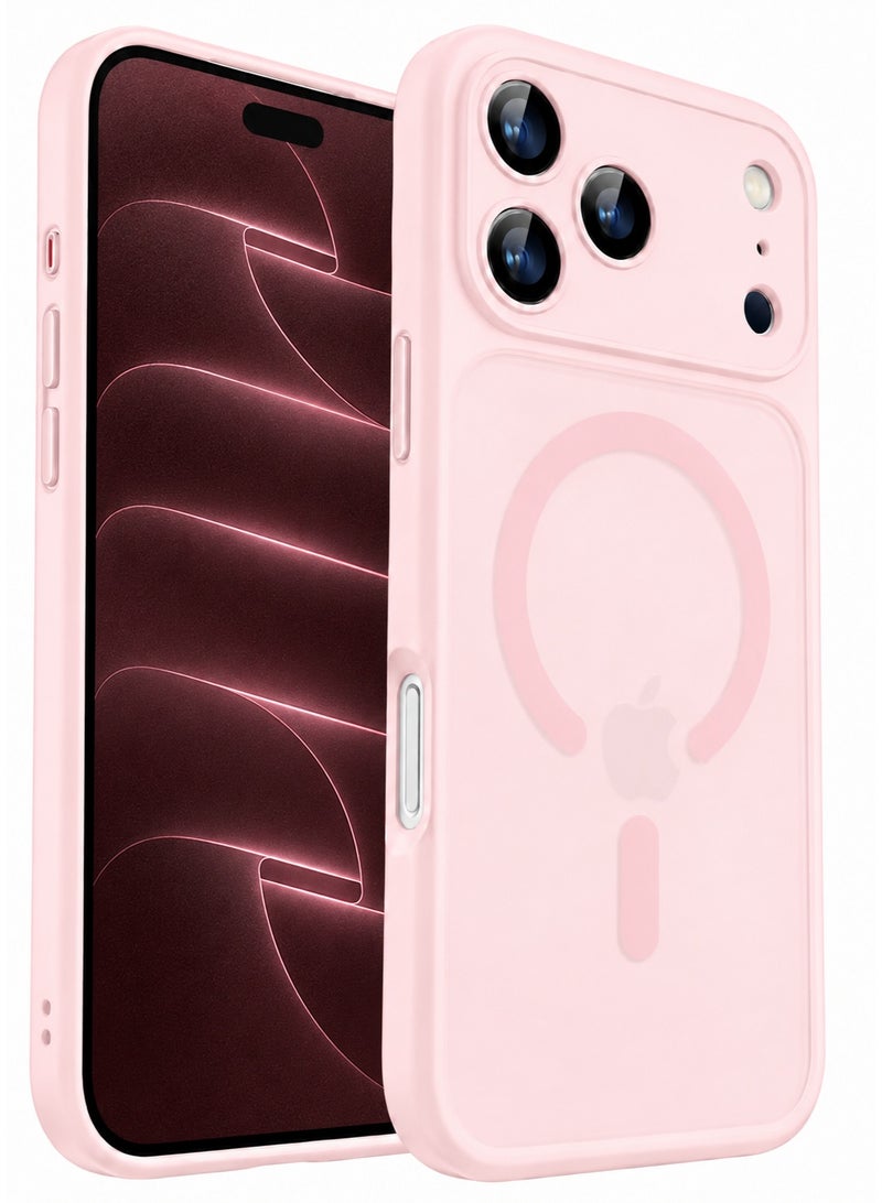 SOKAD MagSafe Matte Pink Case for iPhone 18 Pro Max, Full Camera Protection - Image 1