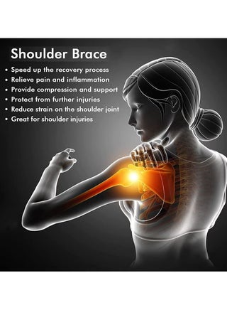 Heated Shoulder Brace Wrap,Shoulder Pads 3 Heating Setting Infrared Shoulder Wrap with Hot Cold Therapy for Rotator Cuff, Frozen Shoulder,Relax Muscle Pain Relief Shoulder Compression Sleeve - view 2