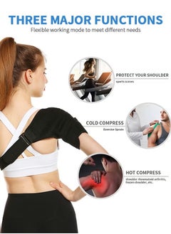 PYC Heated Shoulder Brace Wrap,Shoulder Pads 3 Heating Setting Infrared Shoulder Wrap with Hot Cold Therapy for Rotator Cuff, Frozen Shoulder,Relax Muscle Pain Relief Shoulder Compression Sleeve  - Image 5