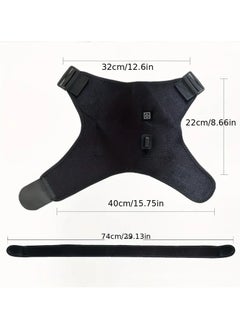 PYC Heated Shoulder Brace Wrap,Shoulder Pads 3 Heating Setting Infrared Shoulder Wrap with Hot Cold Therapy for Rotator Cuff, Frozen Shoulder,Relax Muscle Pain Relief Shoulder Compression Sleeve  - Image 4