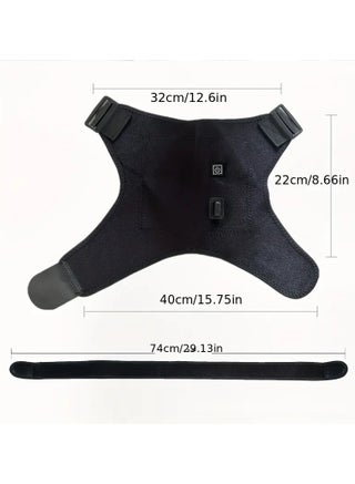 Heated Shoulder Brace Wrap,Shoulder Pads 3 Heating Setting Infrared Shoulder Wrap with Hot Cold Therapy for Rotator Cuff, Frozen Shoulder,Relax Muscle Pain Relief Shoulder Compression Sleeve - view 4
