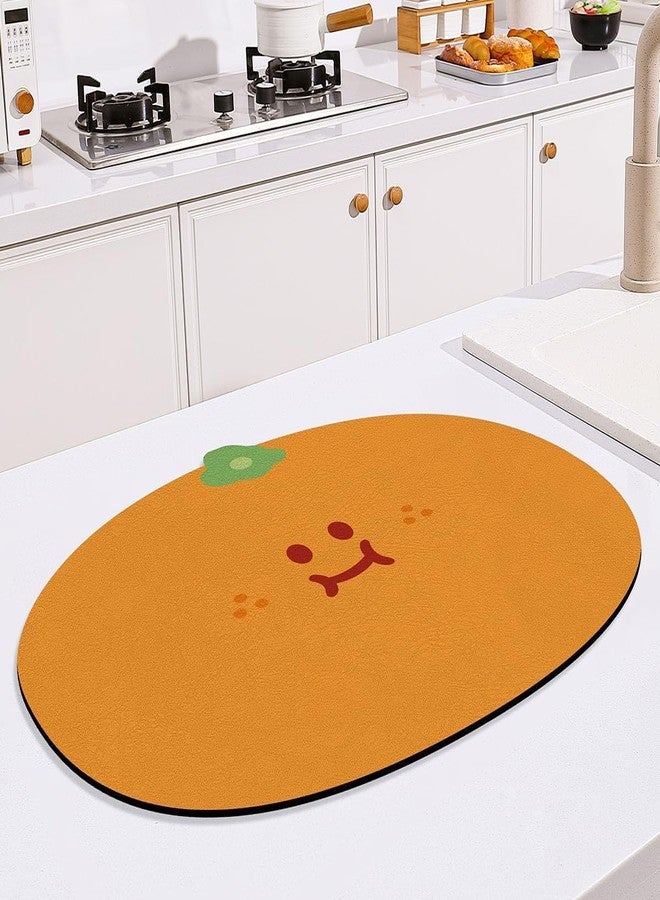 GS E-Com Cartoon Dish Drying Mat for Kitchen Countertop Polyester Absorbent Drying Pad Non Slip Dish Drainer Mats Washable Dish Rack Pad (15.7 x 19.6 Inches) - Image 2