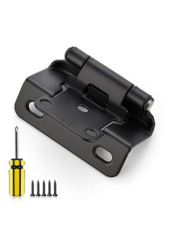 Generic 10 Pcs 1/2 inch Overlay Kitchen Cabinet Hinges, Self Closing Cabinet Door Hinges Semi-Concealed Hinges Soft Close Cabinet Door Hinges Home Essentials Cabinet Hardware Accessories  - Image 1