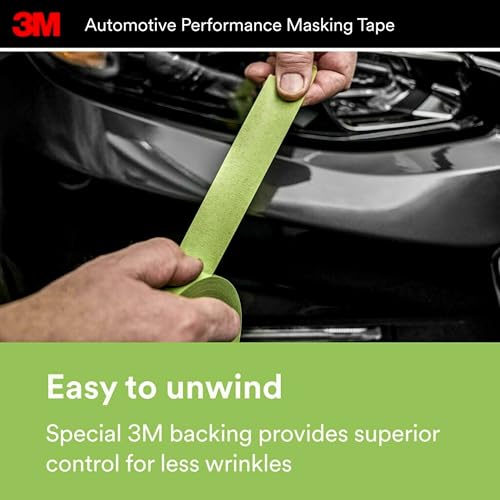 3M 03433 36 mm x 32 m Automotive Performance Masking Tape, 5 Pack - Image 4