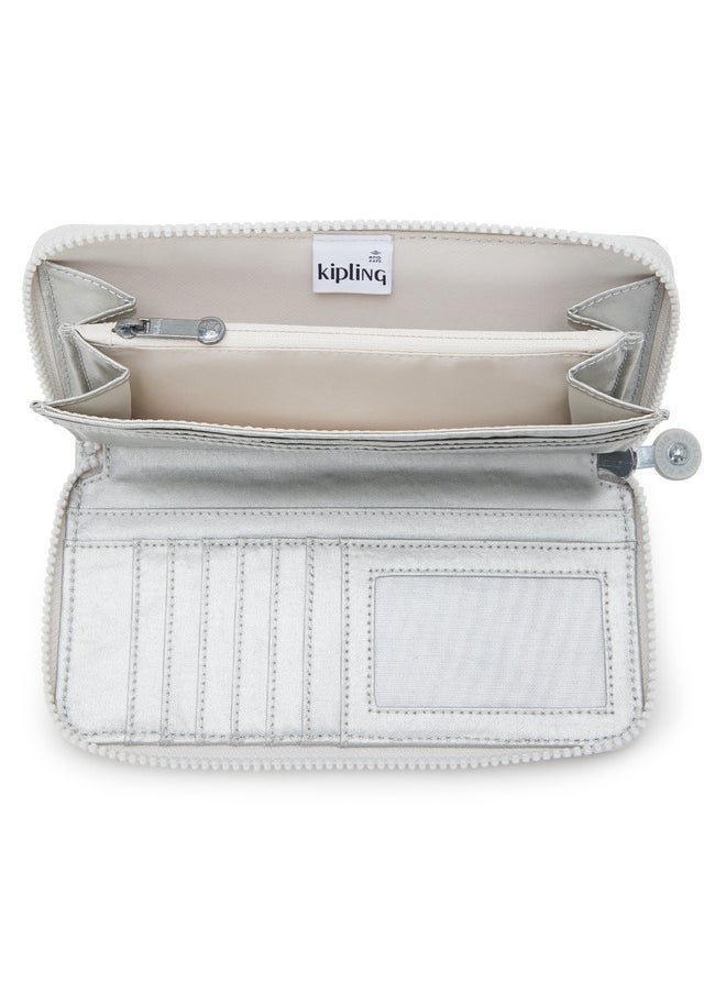 kipling - Money World New Bright Metallic Large Wallet - Image 1