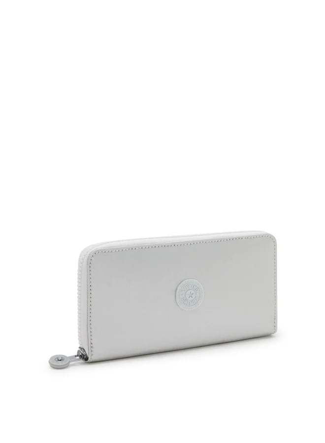 kipling Money World New Bright Metallic Large Wallet