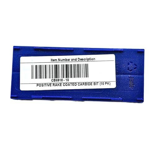 C-HORSE Replacement 906918 CB6918 Negative Rake Carbide Brake Lathe Bit - Compatible for Ammco 3850 6900 6950 Twin - Lathe Models 1000 2000 2002 3000 4000 4100 7000 7700 (Kit of 10) - Image 2