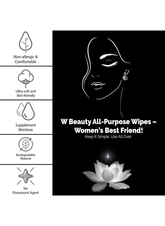 Natural Solution - Flushable Wipes For Women Deep Clean Impurities Hydrate & Purify Skin Fragrancefree Makeup Remover 25 Sheets (Pack Of 12) - Image 1