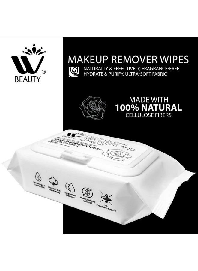 Natural Solution - Flushable Wipes For Women Deep Clean Impurities Hydrate & Purify Skin Fragrancefree Makeup Remover 25 Sheets (Pack Of 12) - Image 1