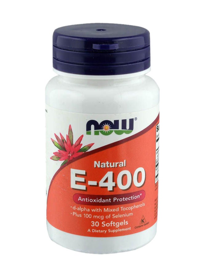 now E-400 Softgels 30's - Image 1
