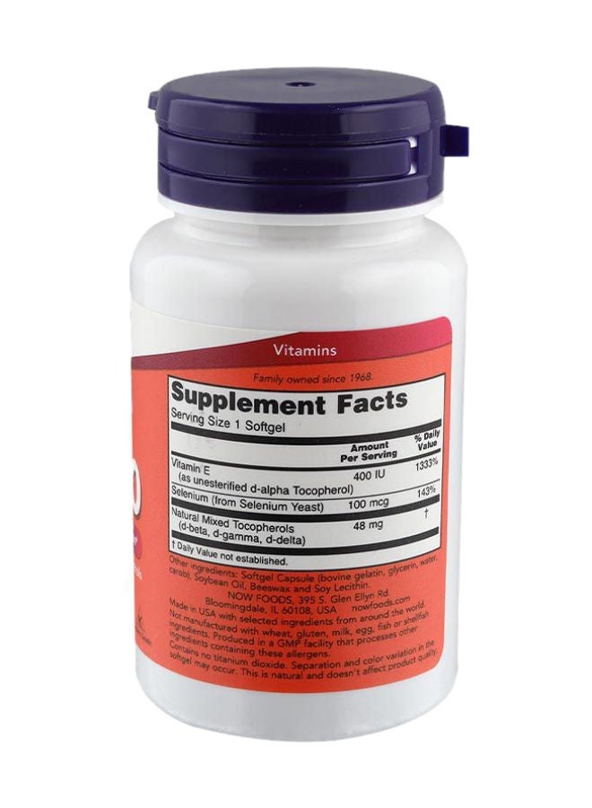 now E-400 Softgels 30's - Image 3