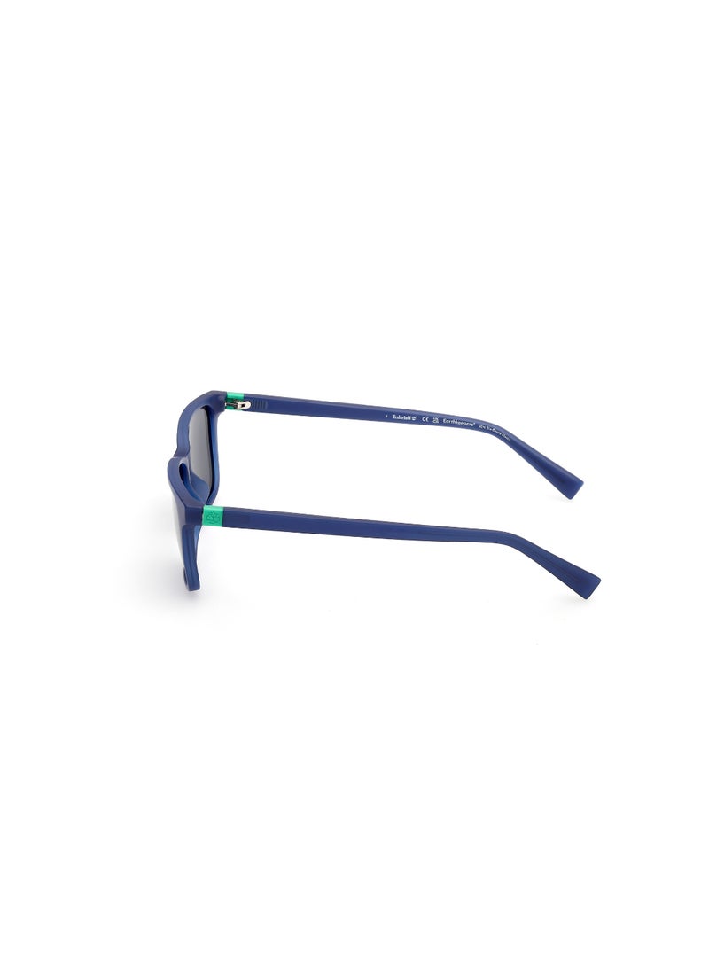 TIMBERLAND FULL RIM TEEN BOY RECTANGULAR BLUE INJECTED SUNGLASSES - Image 2