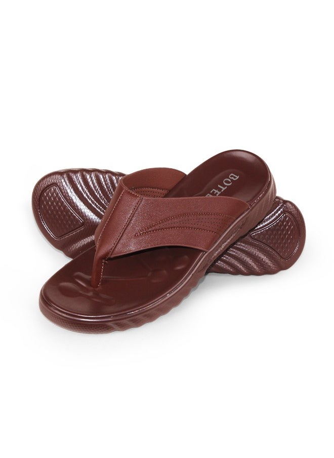 BOTELI Anti Slippery Style Sandals Leather Men Summer Beach Casual Slipper Flip-Flops Outdoor  - Image 1