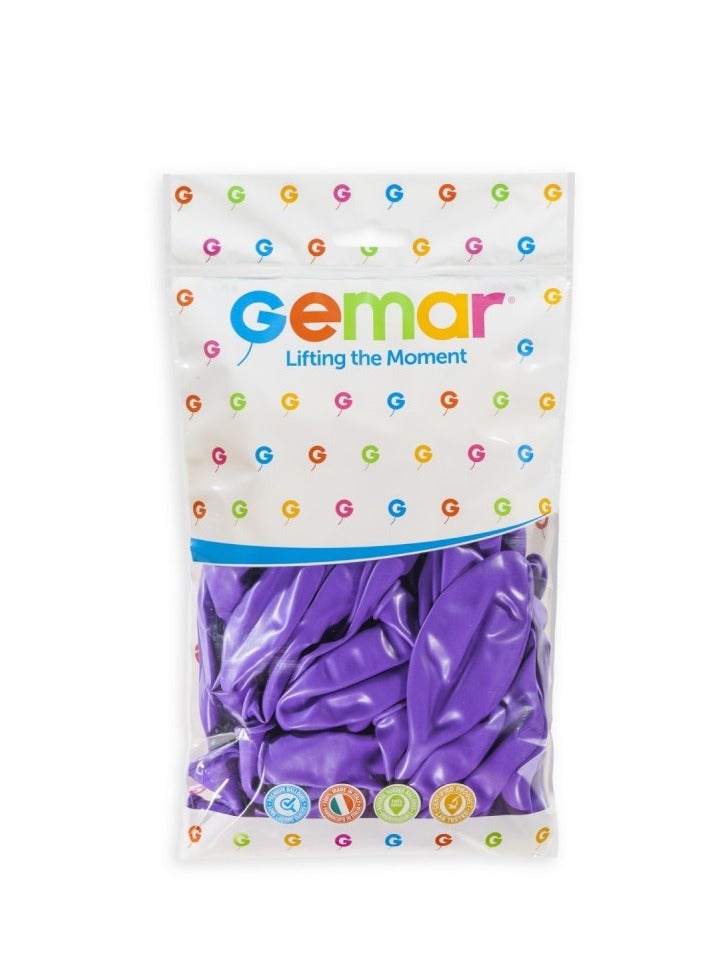 Gemar 19" Standard Lavender Latex Balloon 10Ct - Image 2