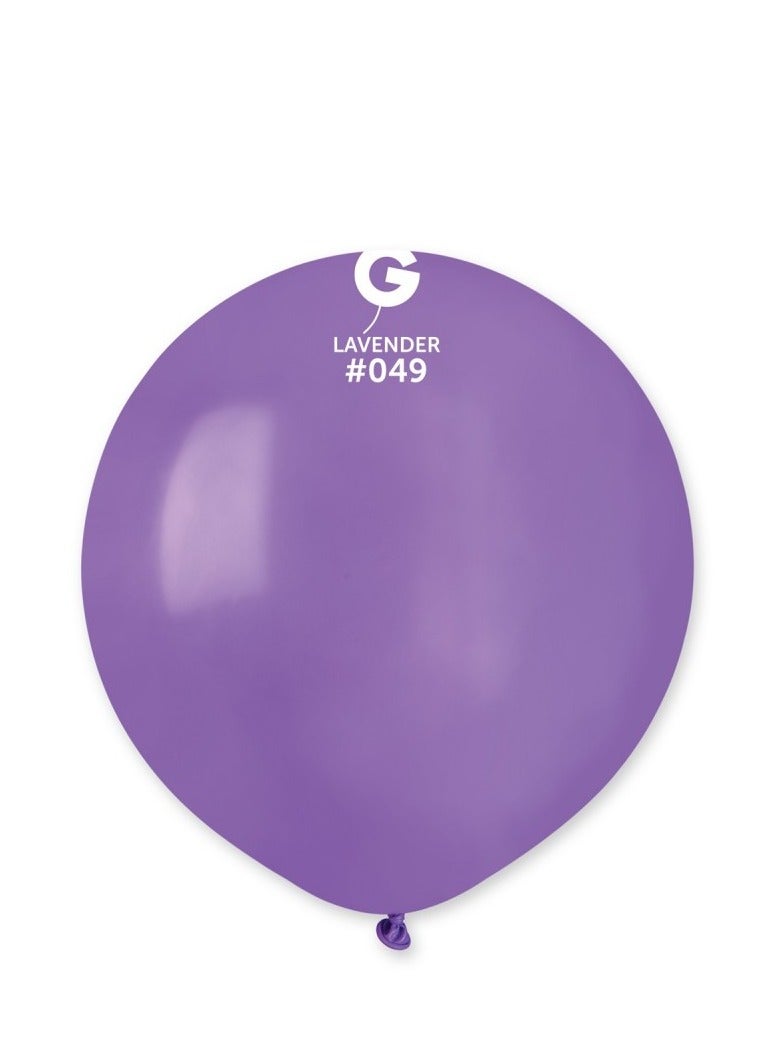 Gemar 19" Standard Lavender Latex Balloon 10Ct - Image 1