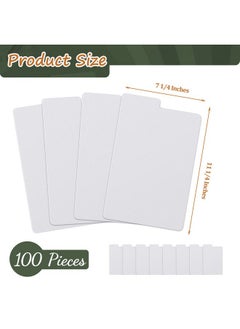 Henoyso Comic Book Dividers White Frosted Card Separator Plastic Comic Book Dividers For Comic Book Storage Boxes 11.22 X 7.24 Inche (100 Pieces)  - Image 2